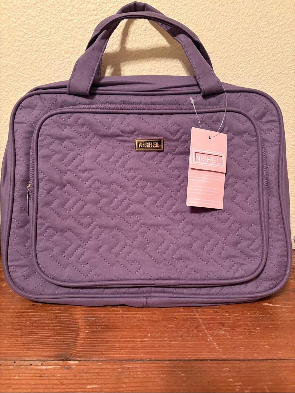 Nishel Quilted Travel Bag in Lavender
